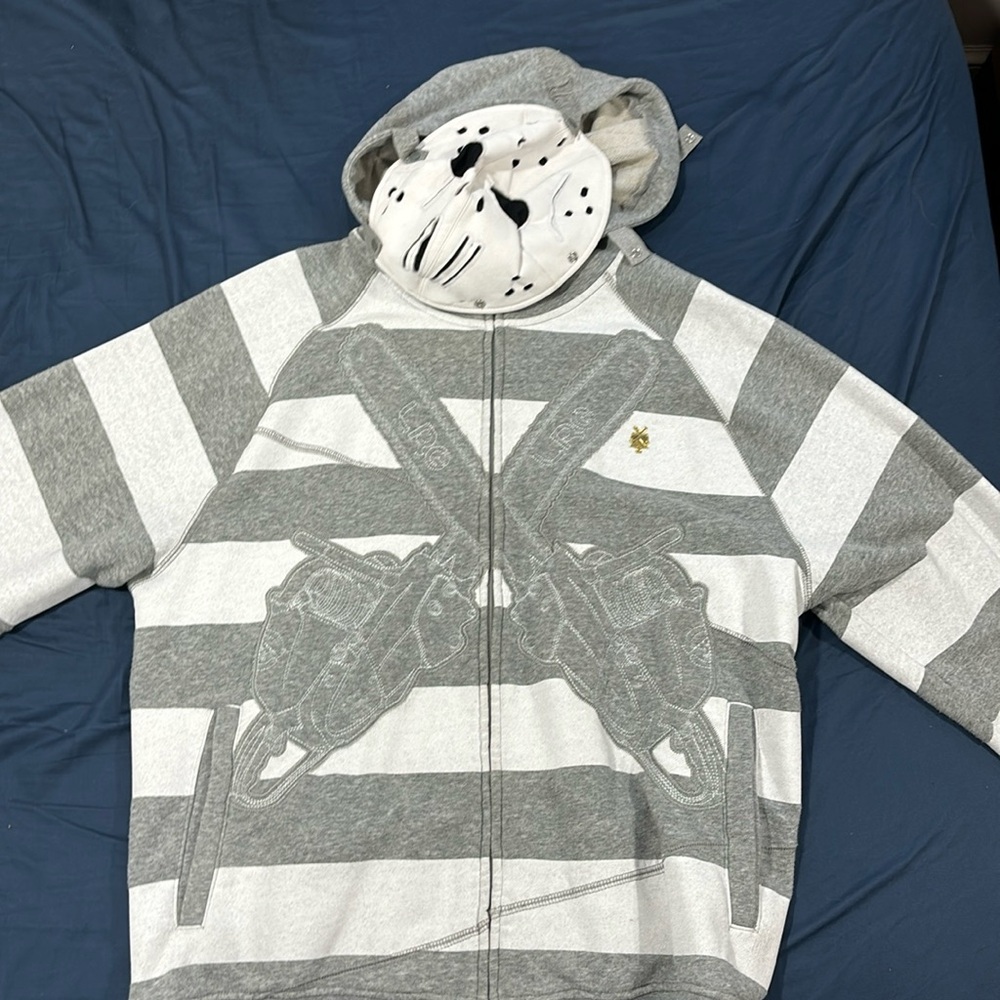 LRG x Friday the 47th Jadakiss zip up sweatshirt w/ jason mask